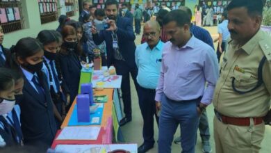 Science exhibition organized in Swami Atmanand Government Shivlal Rathi English School