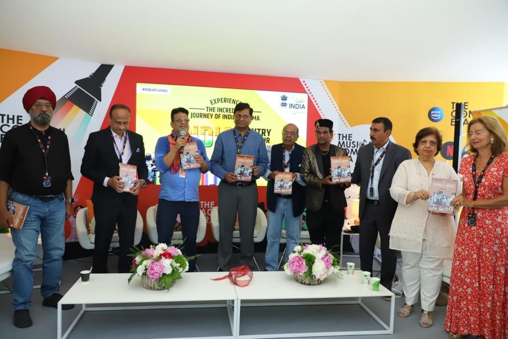 Indian critic Ajit Rai's book 'Bollywood Ki Buniyaad' launched at the 75th Cannes Film Festival 1 IMG 20220523 WA0005
