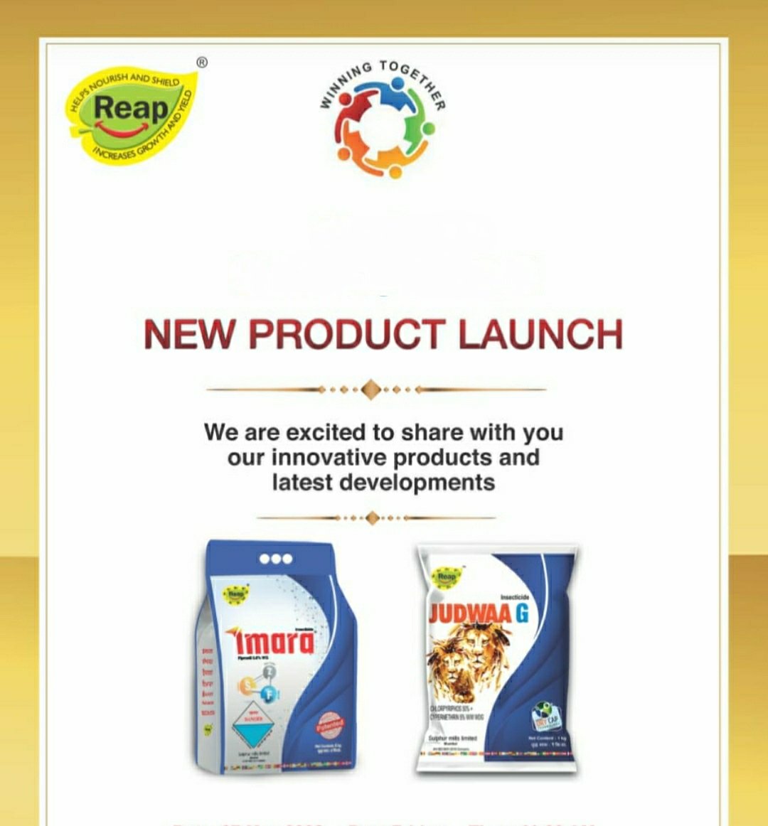 Two new agro products, Imara and Judwa-G, launched in Nutrient & Pesticide category. 1 IMG 20220527 WA0021