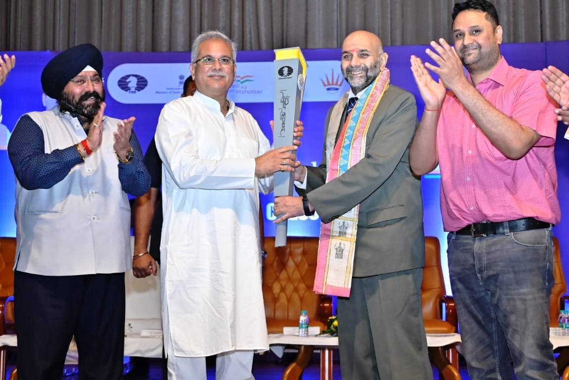 Presence of Chess Olympiad Torch Relay in Chhattisgarh will act as inspiration for the budding players here: CM Baghel 1 BEF61D1FF9004B6E0B925B137C58AFBD