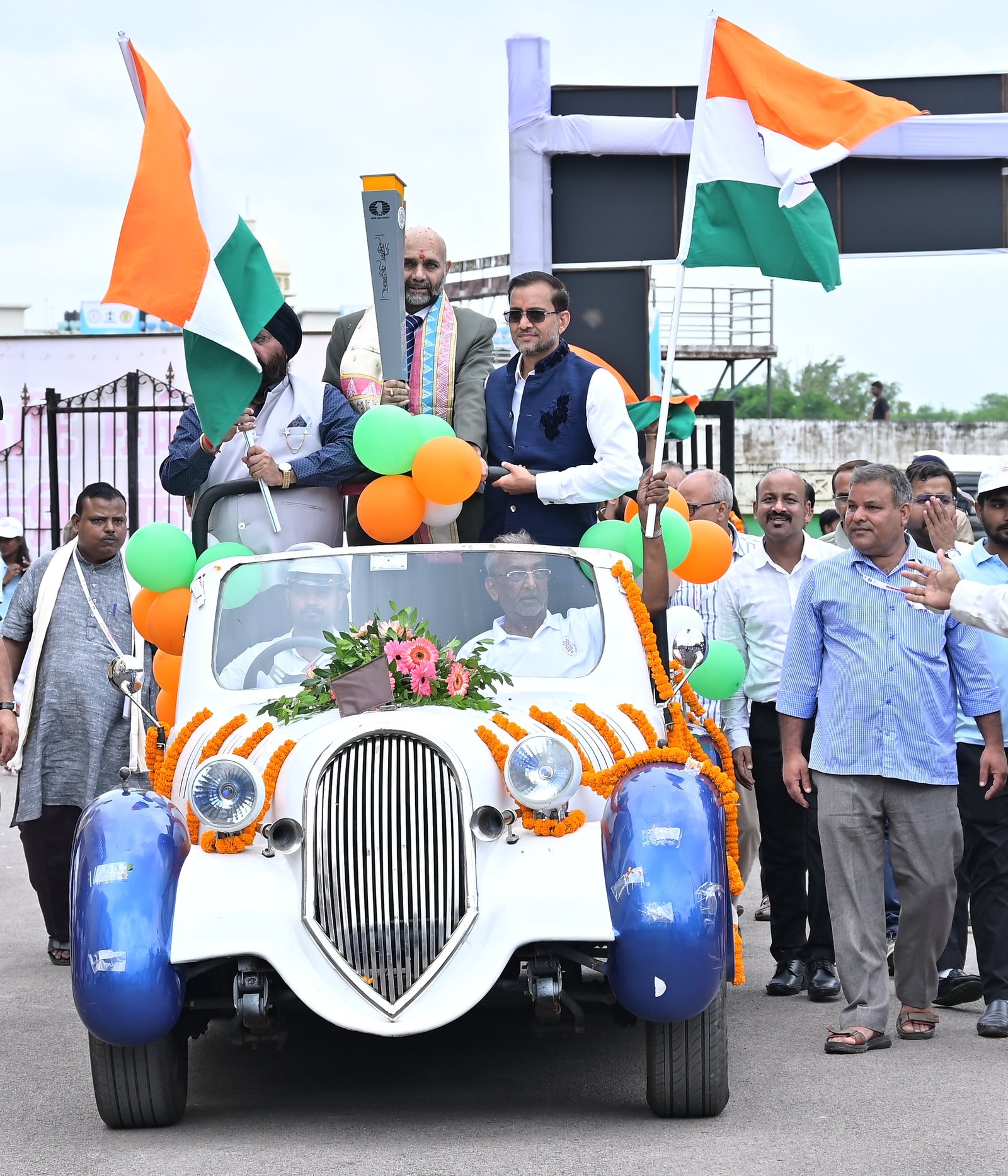 First ever Chess Olympiad Torch Relay reaches Raipur, receives rousing welcome 1 D1D5FF70F3243BABE21EAA3A3DB42BA0