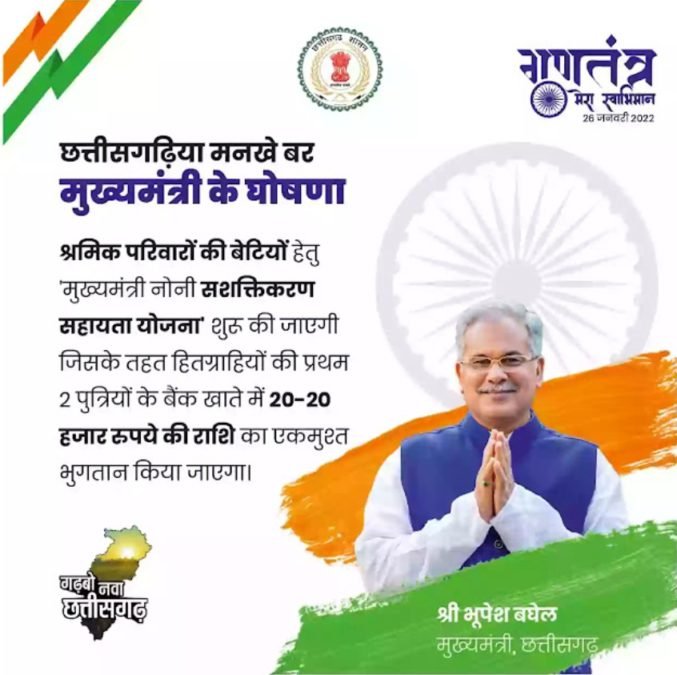 मुख्यमंत्री नोनी सशक्तिकरण सहायता योजना