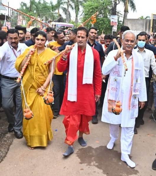 CM Baghel attends the magnificent 'Kanwar Yatra' 1 jayanti