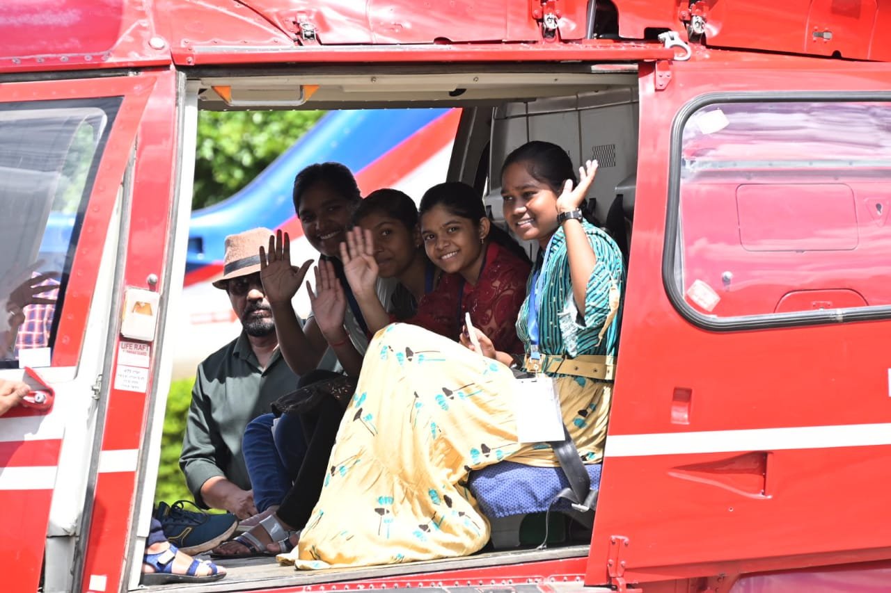 Class 10, 12 toppers gets helicopter ride as promised by Chhattisgarh CM Baghel 1 F5A04B7705C194010194DC1C0E5D46C7
