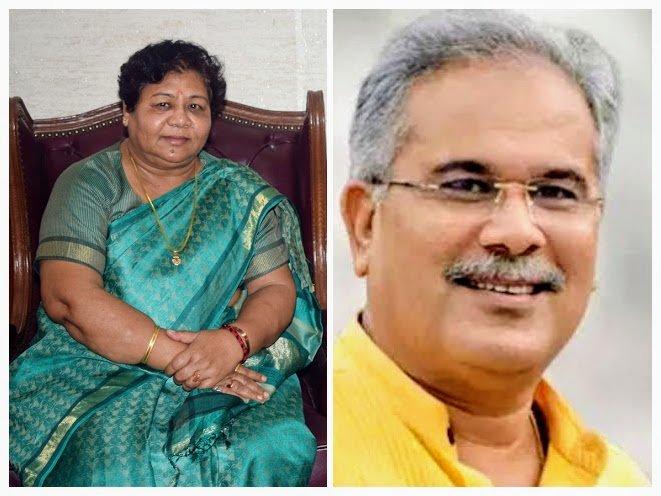 The Governor of Chhattisgarh Ms. Anusuiya Uikey COLLAGE