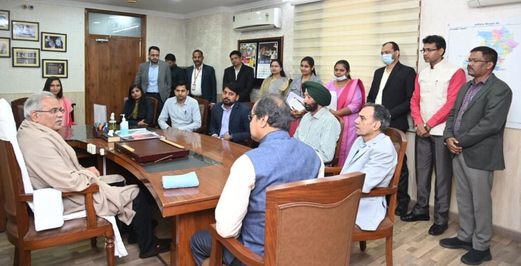 Office bearers of Chhattisgarh State Administrative Service Association pays courtesy call on chief minister 3 WhatsApp Image 2023 01 09 at 13.44.33