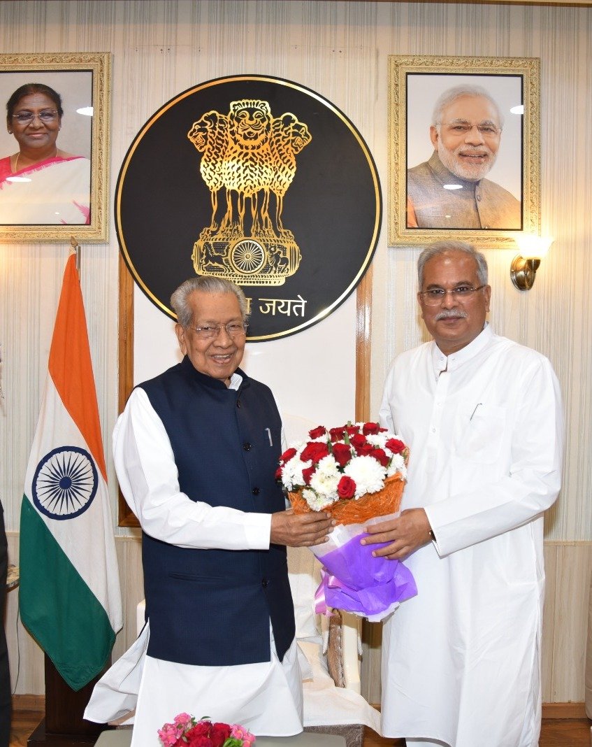 CM Bhupesh Baghel meets Govern<a></a>or over reservation bills, hopes the Governor will soon take a decision 1 7E799E1D CA7B 473B 97B9 3029D447ED81