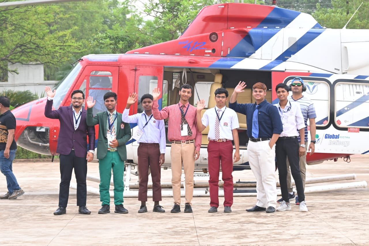Celebrating Success: Helicopter Joyride reward for 89 board topper students, including those belonging to special backward tribal communities 1 IMG 20230610 WA0020