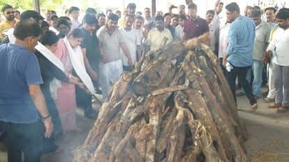 पंचतत्व में विलीन हुए भाजपा विधायक: बेटियों ने दी मुखाग्नि; विद्यारतन भसीन का लंबी बीमारी के बाद हुआ था निधन 1 images 2023 06 23T161603.997
