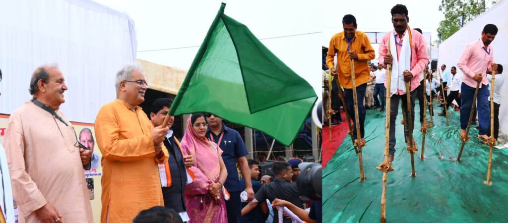 CM Baghel inaugurates Chhattisgarhia Olympics, distributes sports equipment to athletes 2 IMG 20230717 WA0022