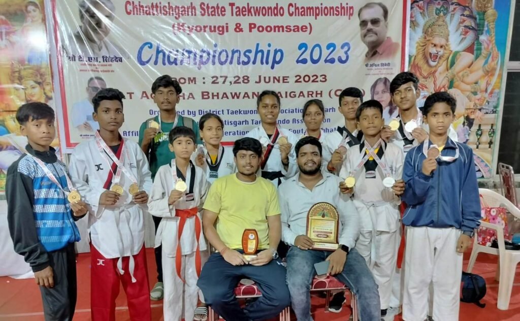 Chhattisgarh: 9 state players shine in Taekwondo, selected for national-level competitions 2 WhatsApp Image 2023 07 01 at 22.48.37