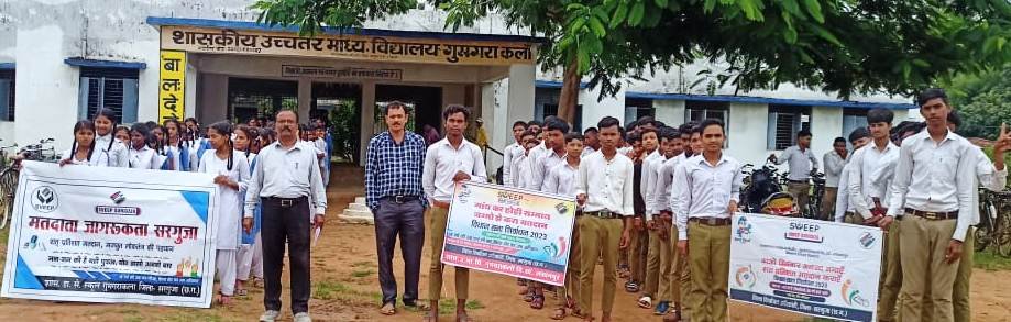 अंबिकापुर: कम मतदान प्रतिशत वाले क्षेत्रों में घर-घर सम्पर्क मतदान के लिए किया जा रहा है जागरूक<br> 1 1694956909 bf5813317435159ec069