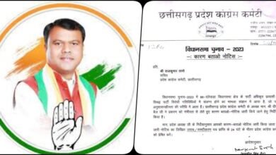 CG Election 2023 PCC Secretary worked against Congress candidate State President in action mode