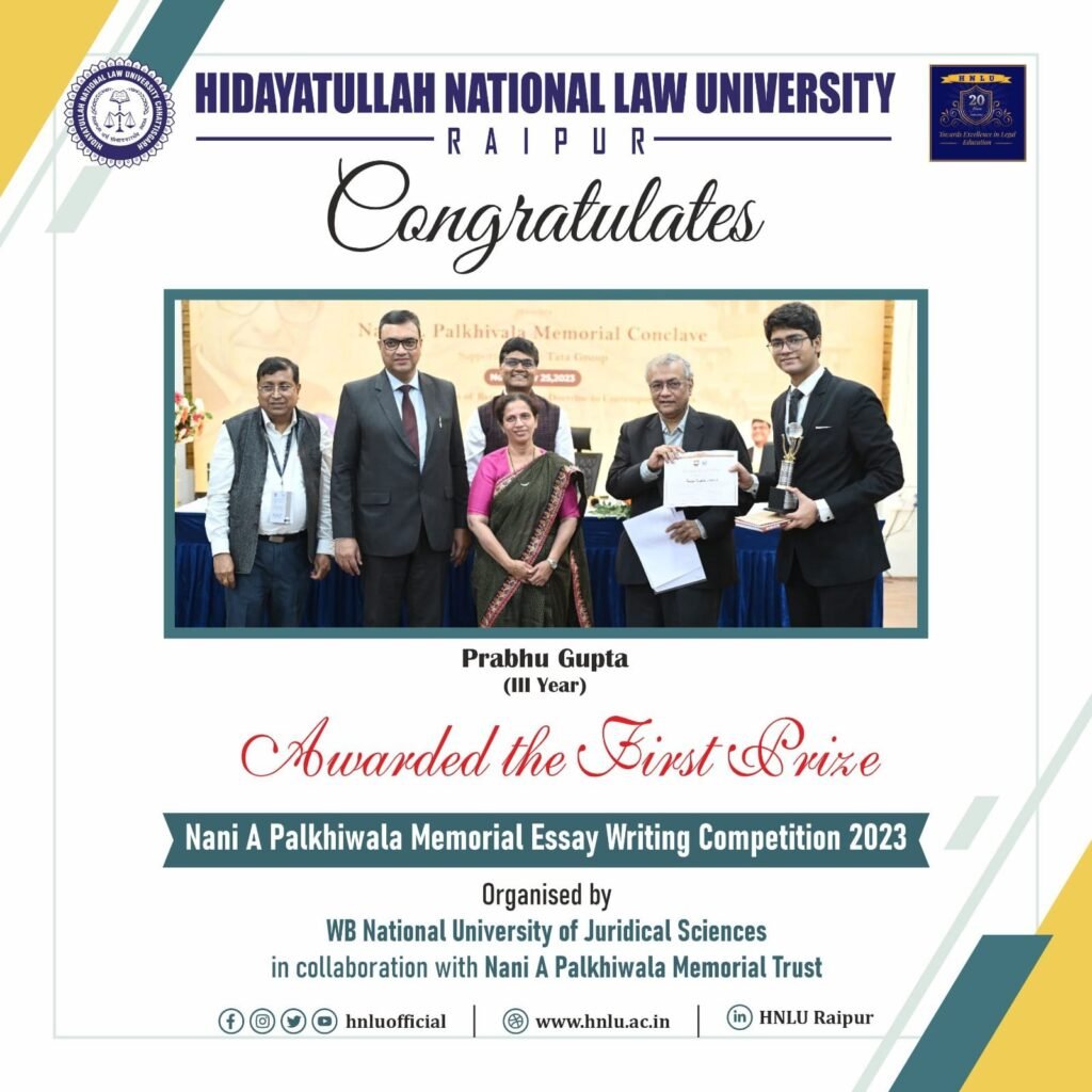 इंटर -कॉलेज प्रतियोगिताओं में एचएनएलयू के छात्र रहे अव्वल 1 IMG 20231130 WA0004 1024x1024 1