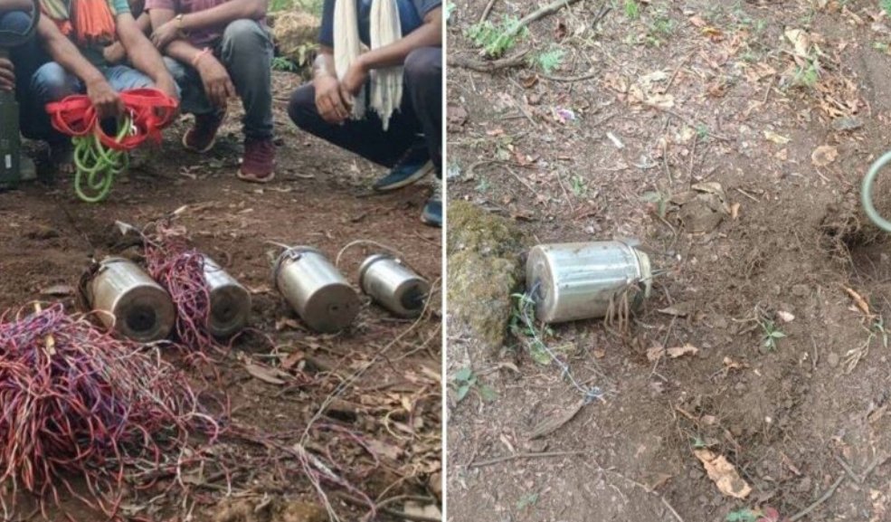 विस्फोट से पहले जवानों ने नक्सलियों की बड़ी साजिश की नाकाम, 4 सीरियल आईईडी बरामद 1 image editor output image 733420272 1700665499885