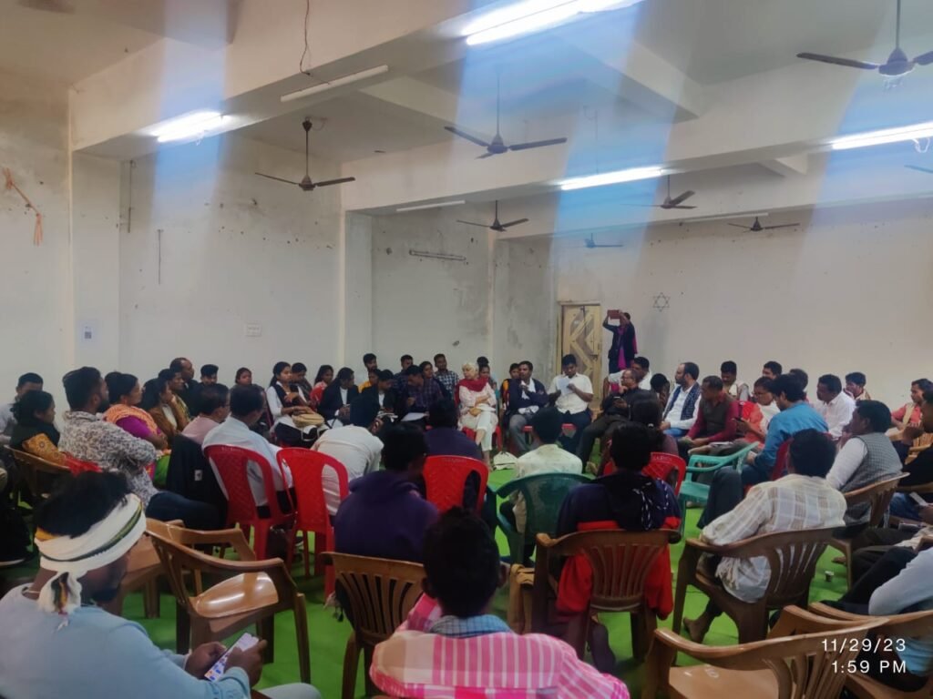 बस्तर के मुद्दों पर केंद्रित छत्तीसगढ़ बचाओ आंदोलन की दो दिवसीय बैठक कांकेर में संपन्न : फर्जी मुठभेड़, हत्या, गिरफ्तारी और दमन के खिलाफ प्रदर्शन कर नई राज्य सरकार के समक्ष मुद्दे उठाएगा सीबीए 1 IMG 20231130 WA0028 1024x768 1