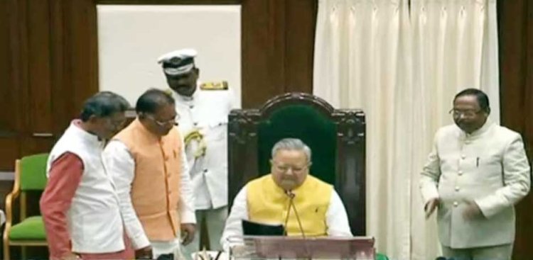 Dr Raman Singh elected unopposed as Legislative Assembly Speaker 1 IMG 20231219 WA0009