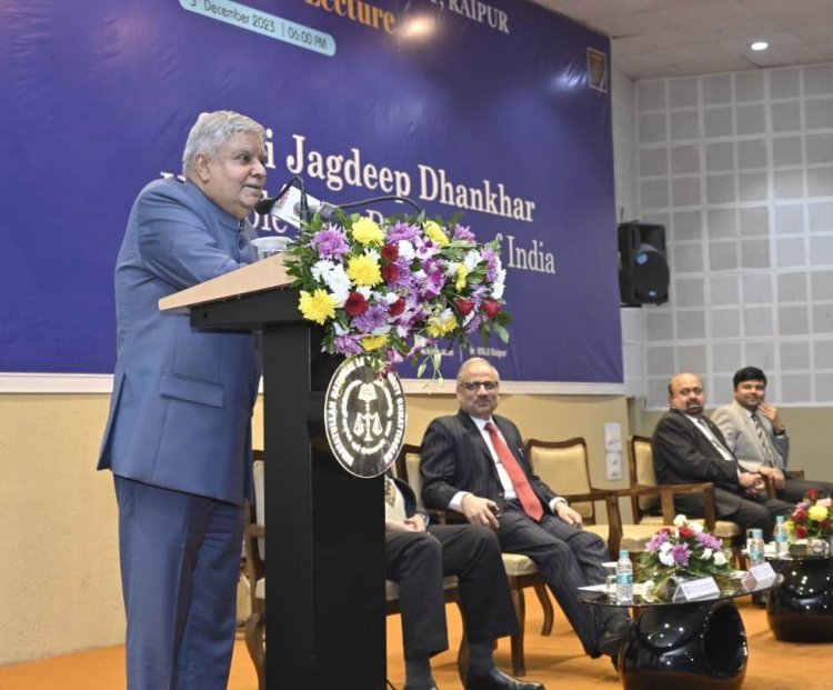 <br>उपराष्ट्रपति जगदीप धनखड़ रायपुर के इस विश्वविद्यालय में पहुंचे,कहा- भारत 2030 तक दुनिया की तीसरी आर्थिक महाशक्ति होगा 1