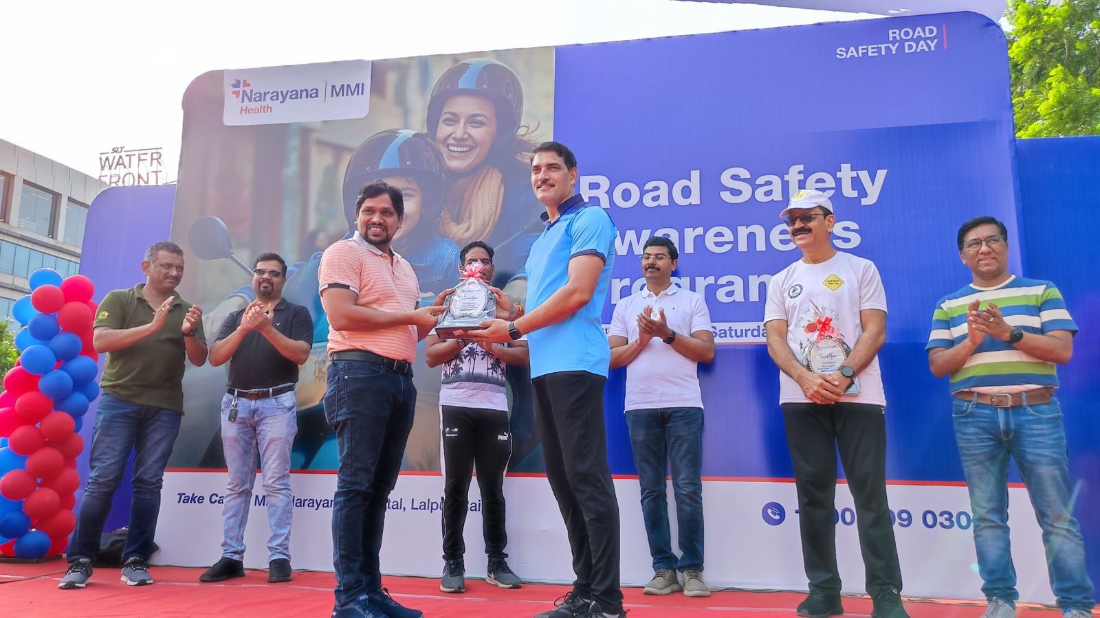 NHMMI एवं यातायात पुलिस के सयुंक्त तत्वाधान में सड़क सुरक्षा जागरूकता कार्यक्रम का आयोजन : निजात अभियान के तहत नशे से दूर रहने लोगों को दिया गया संदेश, गुड सेमेरिटन को किया गया सम्मानित 1 IMG 20240616 WA0021