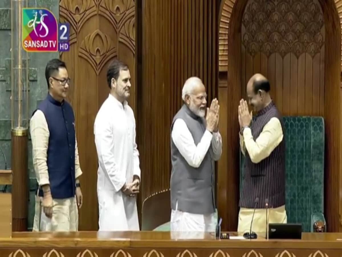 लगातार दूसरी बार लोकसभा स्पीकर चुने गए ओम बिरला; पीएम मोदी, राहुल गांधी आसन तक लेकर पहुंचे 1 om birla became lok sabha speaker electe for the second consecutive time with voice vote india new 1719382112