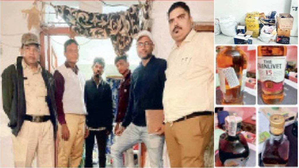 नशे के खिलाफ बड़ी कार्रवाई: रायपुर और बिलासपुर में छापेमारी, 55 लीटर महंगी शराब जब्त, 12 गिरफ्तार 1 BeFunky design 5 1 1024x576 1