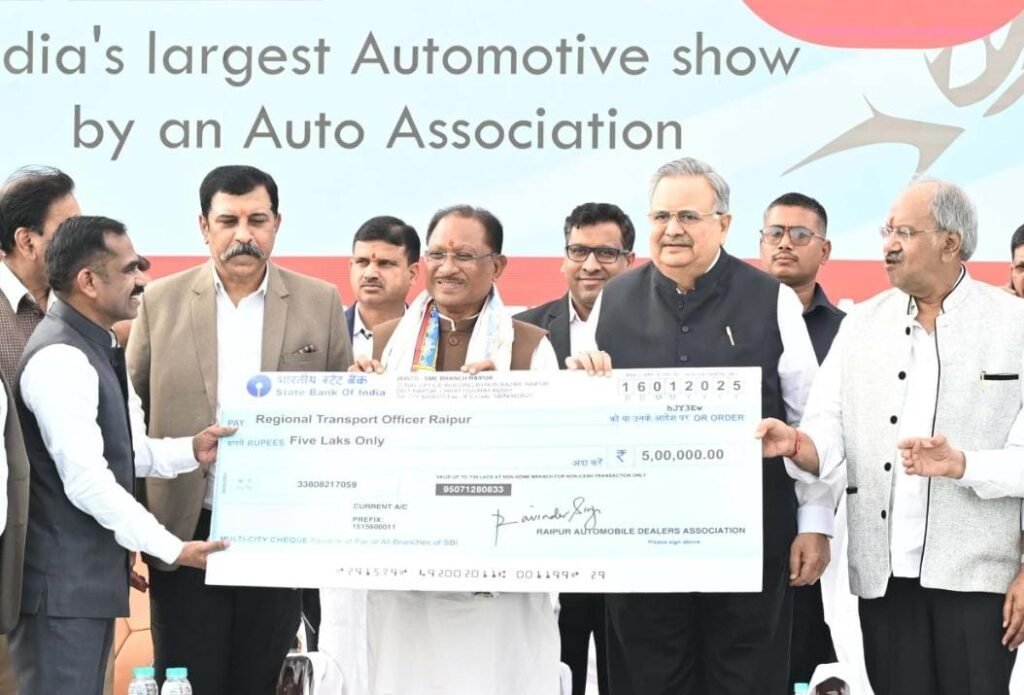 CM विष्णु देव साय ने राडा ऑटो एक्सपो 2025 का किया उद्घाटन: किसानों की आय बढ़ने से ऑटो सेक्टर में हो रही तेजी, राज्य सरकार ने लाईफटाइम रोड टैक्स पर 50 प्रतिशत छूट का किया ऐलान 3 1001175219