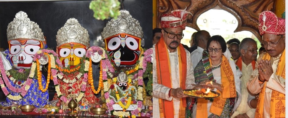 जगन्नाथ रथयात्रा में छत्तीसगढ़ की आस्था का भव्य संगम: मुख्यमंत्री विष्णु देव साय ने सोने की झाड़ू से निभाई छेरापहरा की रस्म, राज्यपाल रमेन डेका भी हुए शामिल 1 image editor output image 152810352 1751016589136