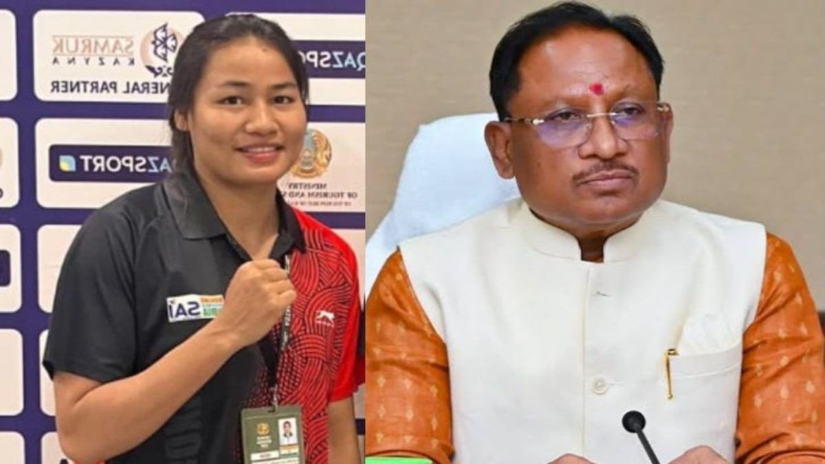 विश्व बॉक्सिंग चैंपियनशिप में भारत का प्रतिनिधित्व करेंगी सना : छत्तीसगढ़ के लिए गौरव का क्षण, मुख्यमंत्री साय ने महिला बॉक्सर सना माचू को दी शुभकामनाएँ 1 BeFunky design 2025 07 30T234954.127 1