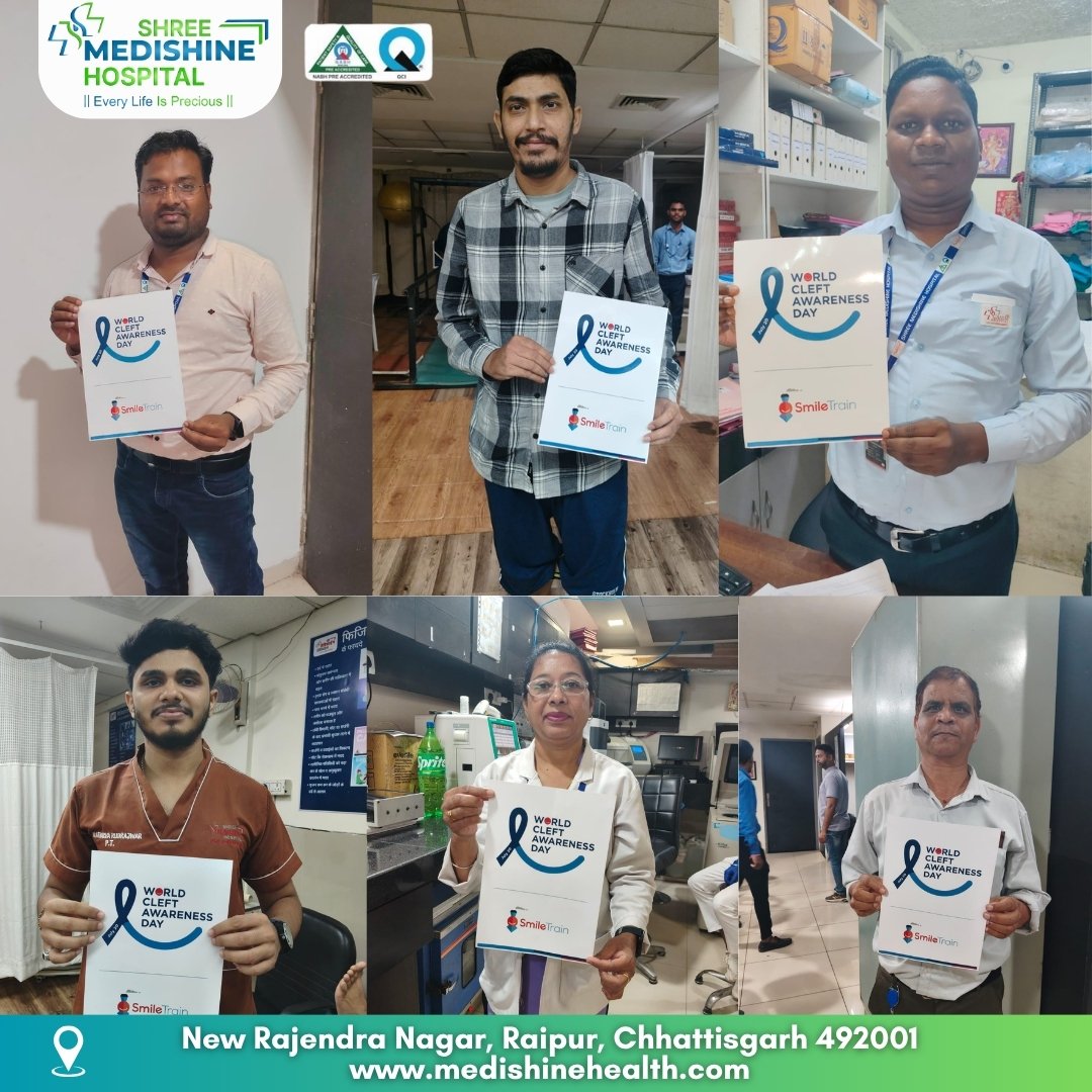 अब हर साल 20 जुलाई को मनेगा वर्ल्ड क्लिफ्ट अवेयरनेस डे : रायपुर के श्री मेडिशाइन हॉस्पिटल से जुड़ी बड़ी पहल, स्माइल ट्रेन की मुहिम को मिला वैश्विक सम्मान 1 IMG 20250720 WA0023