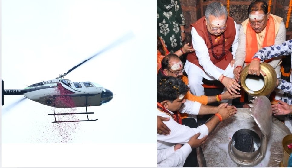 CM Sai Showers Flowers on Kanwariyas at Bhoramdeo 1 image editor output image 152376243 1753700828008
