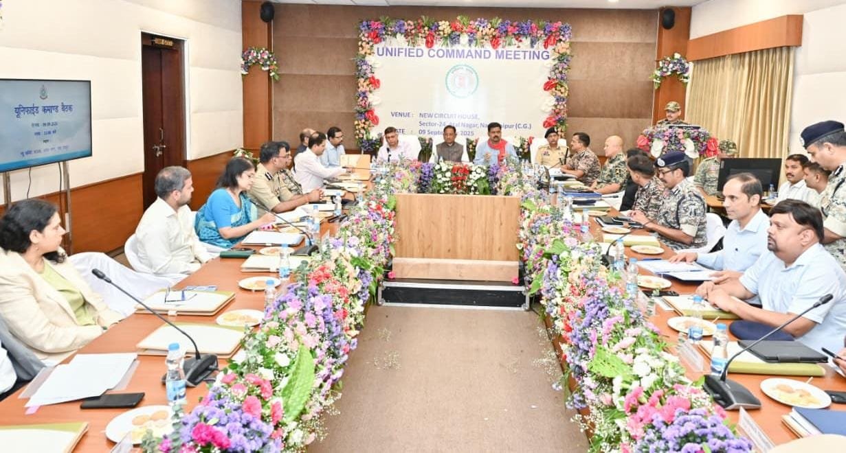 CM Vishnu Deo Sai Chairs Unified Command Meeting, Reviews Anti-Naxal Strategy and Development Works 1 IMG 20250909 WA0024