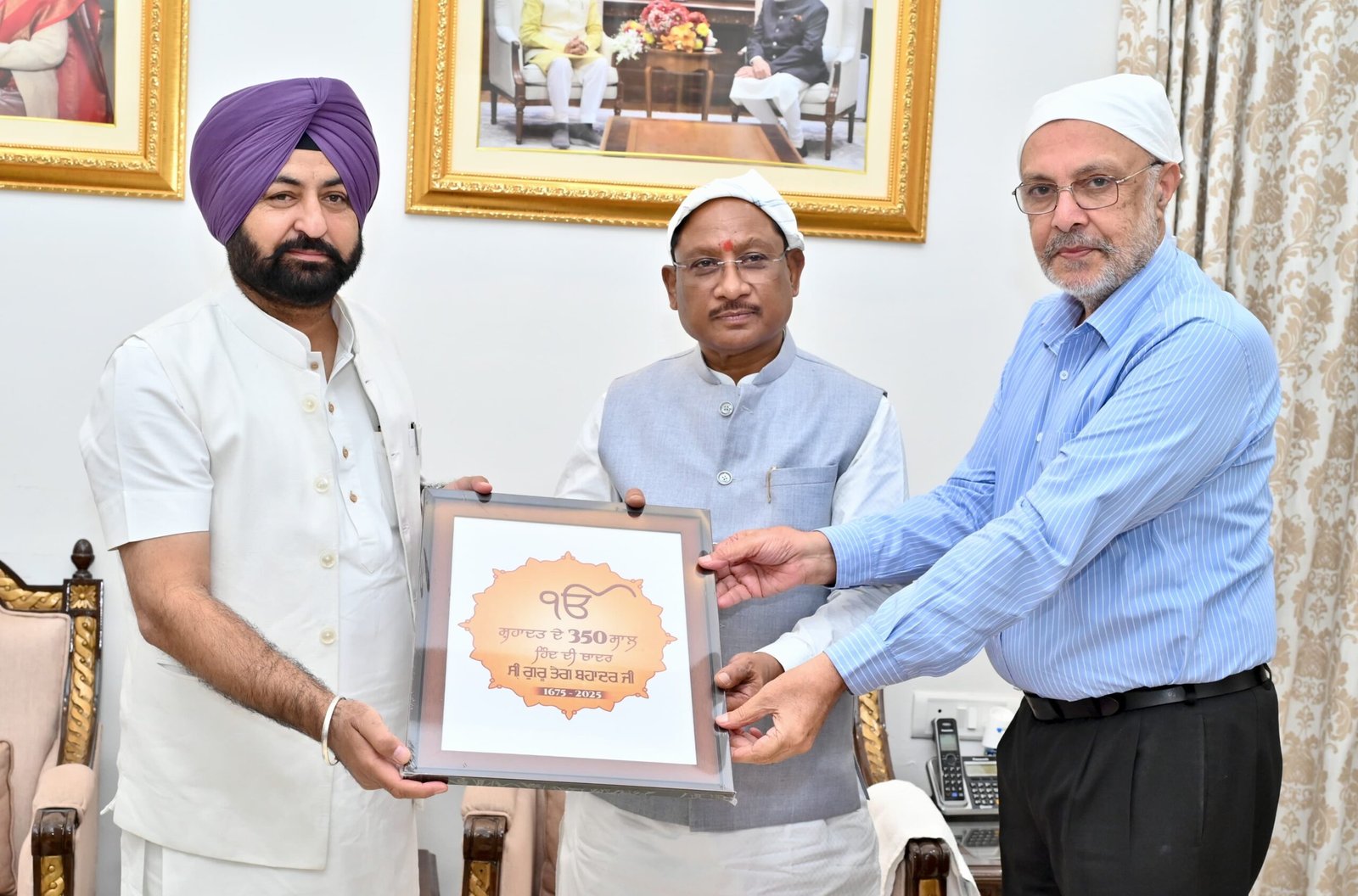 मुख्यमंत्री विष्णु देव साय से पंजाब मंत्रियों की सौजन्य मुलाकात, गुरु तेग बहादुर जी के 350वें शहीदी दिवस कार्यक्रम में आमंत्रण 1 IMG 20251023 WA0008 scaled