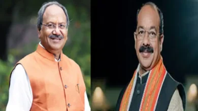 MP Brijmohan Agarwal and Deputy CM Arun Sao 1744615063 1