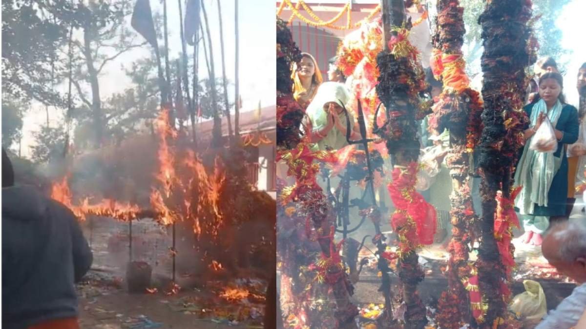 BREAKING NEWS : नववर्ष पर मां महामाया मंदिर में हड़कंप, मन्नत की चुनरी और धागों में लगी आग, बड़ा हादसा टला – मची अफरा-तफरी | VIDEO 1 image 69 1 1