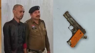 Man with pistol, magazine arrested in Pandri; murder accused held 4 IMG 20260216 171008