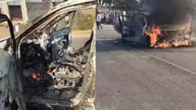 इंजन से उठा धुआं और बन गई आग: चलती कार से कूदे 7 लोग, बड़ा हादसा टला 3 5312667 untitled 13 copy