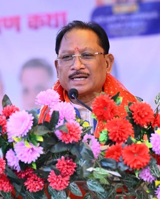 नर्मदा धाम में गूंजा ‘हर-हर महादेव’: मुख्यमंत्री विष्णुदेव साय ने किया पंचकुंडीय रुद्र महायज्ञ का पूजन, प्रदेश की सुख-समृद्धि की कामना 1 IMG 20260323 WA0010