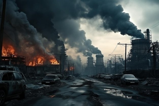 प्रदूषण पर सख्ती बढ़ी: नियम तोड़ने वाले 30 उद्योगों का उत्पादन बंद, 28.92 लाख की क्षतिपूर्ति वसूली 1 photo pollution atmosphere by factory exhaust gases environmental disaster 575980 62982