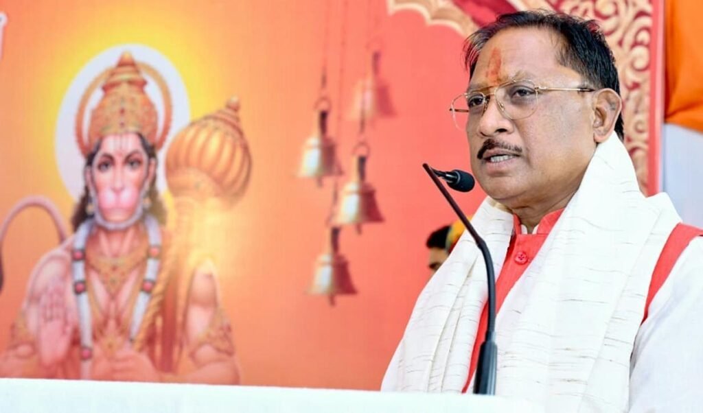 हनुमान जन्मोत्सव पर CM साय पहुंचे नर्मदा कुंड मंदिर, बोले- हनुमान जी का जीवन प्रेरणादायक; जीर्णोद्धार का किया भूमिपूजन 4 1003686730