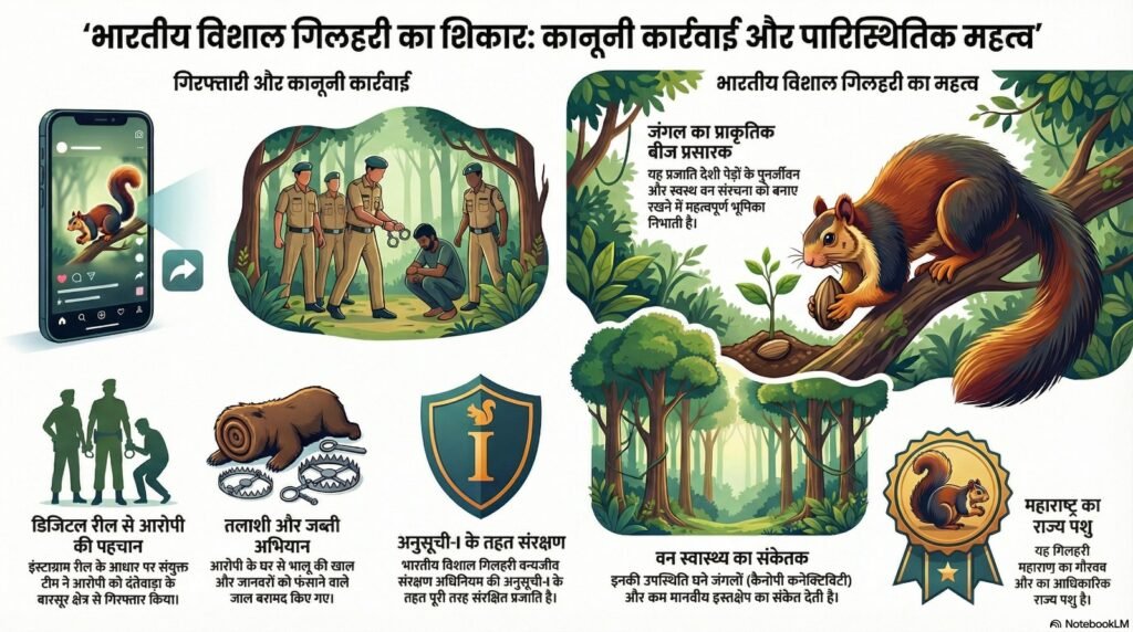 One Held for Poaching Giant Squirrels in Dantewada; Sloth Bear Skin Seized 2 1003721176