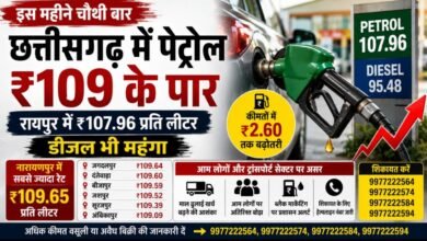 रायपुर में पेट्रोल ₹107.96 लीटर पहुंचा : इस महीने चौथी बार बढ़े दाम, नारायणपुर सबसे महंगा, डीजल भी महंगा 4 IMG 20260525 WA0017