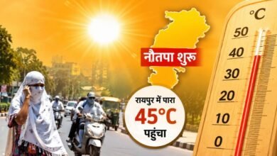 आज से नौतपा शुरू, रायपुर में पारा 45°C पहुंचा: अगले 4 दिन लू का कहर, रात में भी गर्म हवा से राहत नहीं 5 IMG 20260525 WA0018