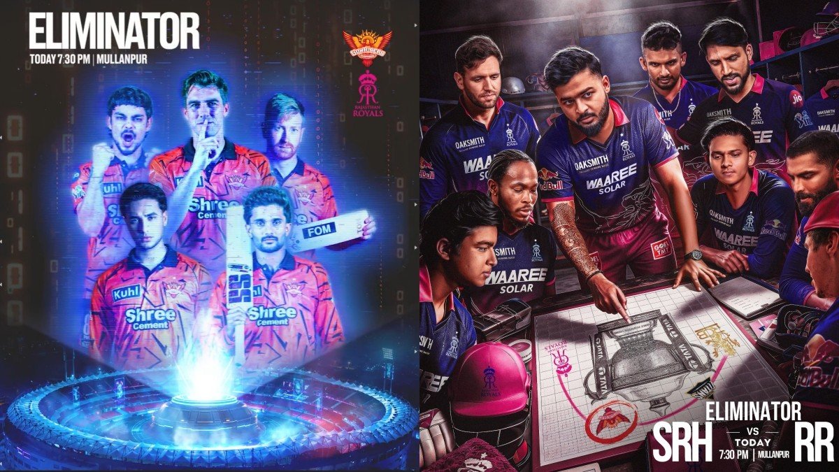 IPL 2026 Eliminator Sunrisers Hyderabad vs Rajasthan Royals LIVE Streaming Playing 11 Pitch And Weather Report