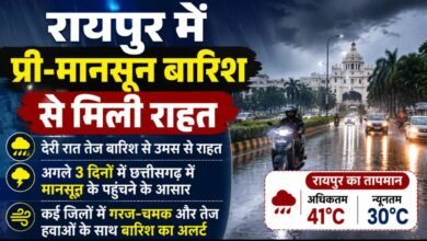 CG Weather Update : रायपुर में प्री-मानसून बारिश से मिली राहत, अगले 3 दिनों में मानसून के छत्तीसगढ़ पहुंचने के आसार 5 IMG 20260609 WA0014