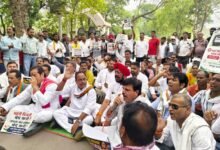 Congress stages protest in Raipur against power tariff hike and smart meters 6 IMG 20260617 WA0041