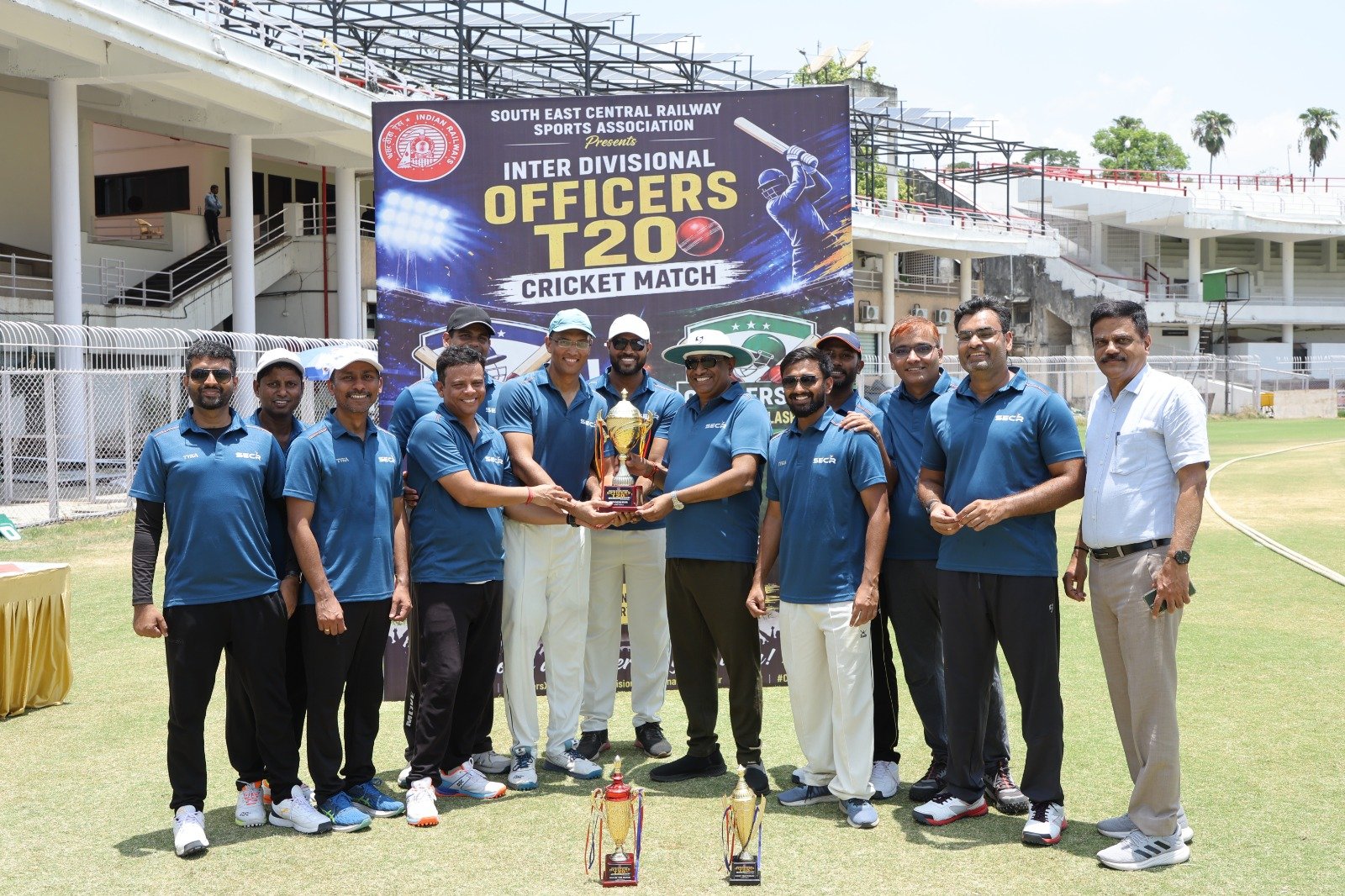 Nagpur Officers XI defeat Bilaspur Officers XI by four wickets in T20 cricket tourney 1 IMG 20260620 WA0049