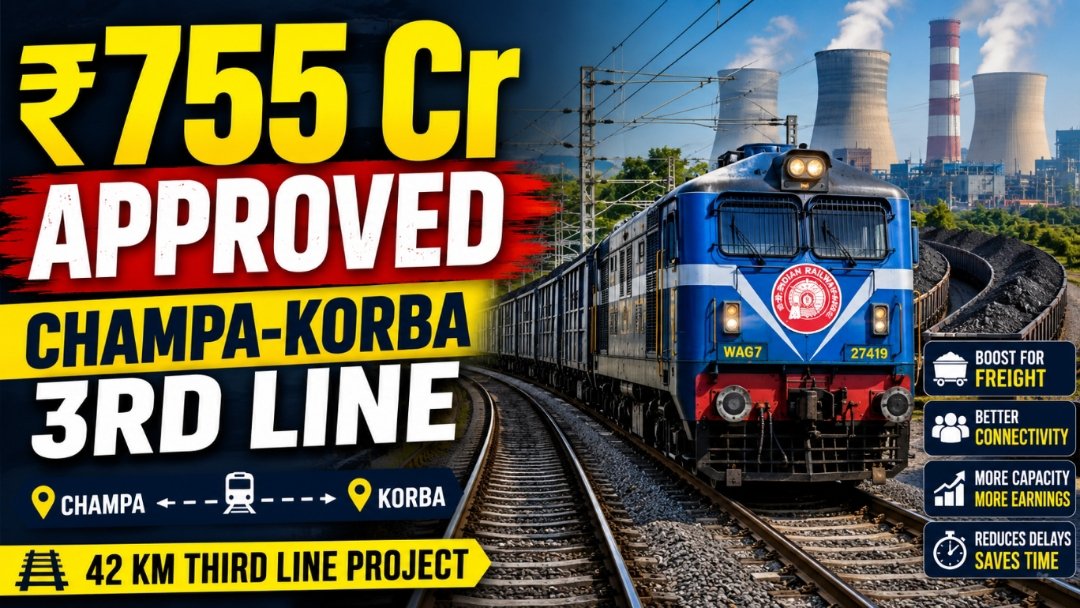 Rail ministry clears Rs 755-cr Champa-Korba third line project 1 image editor output image1255384356 1781762898047