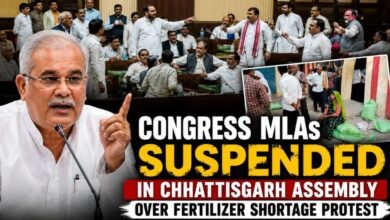 Cong MLAs suspended in Chhattisgarh assembly over fertilizer shortage protest 4 IMG 20260714 WA0030