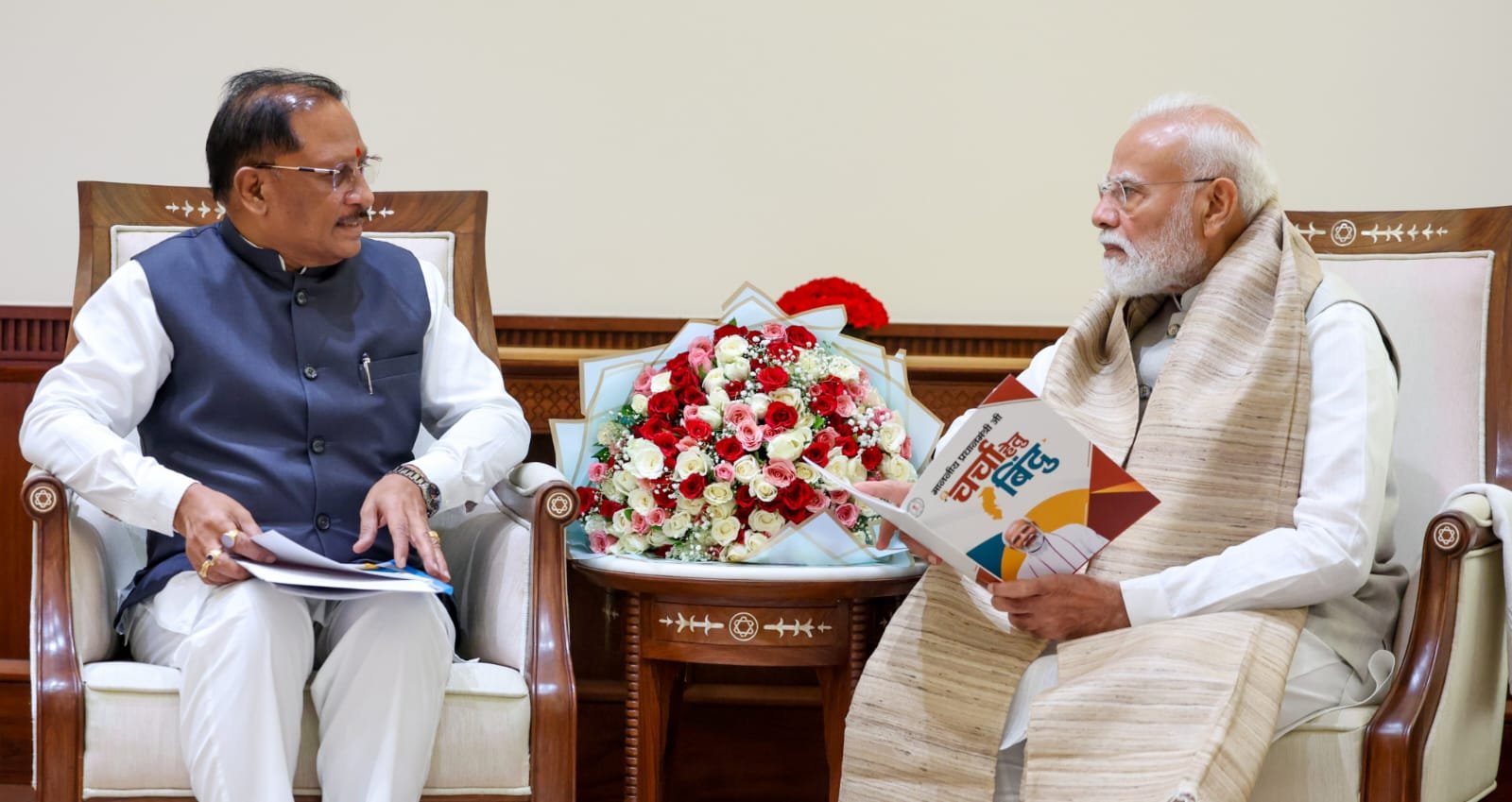 PM मोदी से मिले CM विष्णु देव साय: बस्तर विजन का रोडमैप सौंपा, ₹10,500 करोड़ की यूरिया परियोजना समेत 3 बड़े प्रस्ताव रखे 1 IMG 20260731 WA0013