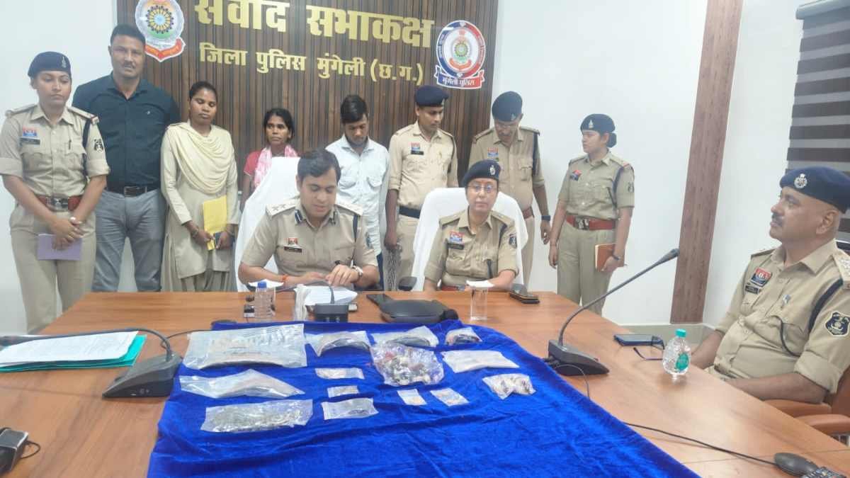 मुंगेली में मंदिर चोरी का खुलासा: मां महामाया के आभूषण बरामद, पूछताछ में दो और वारदातें सामने आईं 1 image 100 3